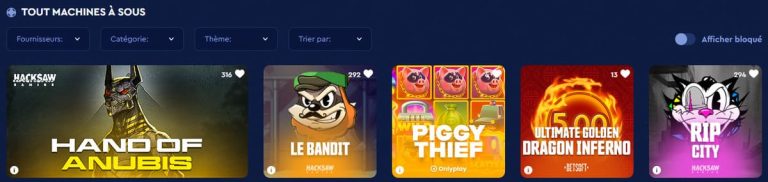 Celsius Casino machines à sous