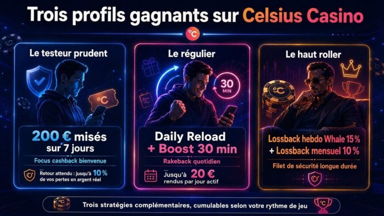 profils gagnants Celsius Casino