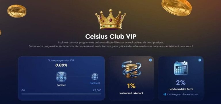 programme VIP Celsius Casino