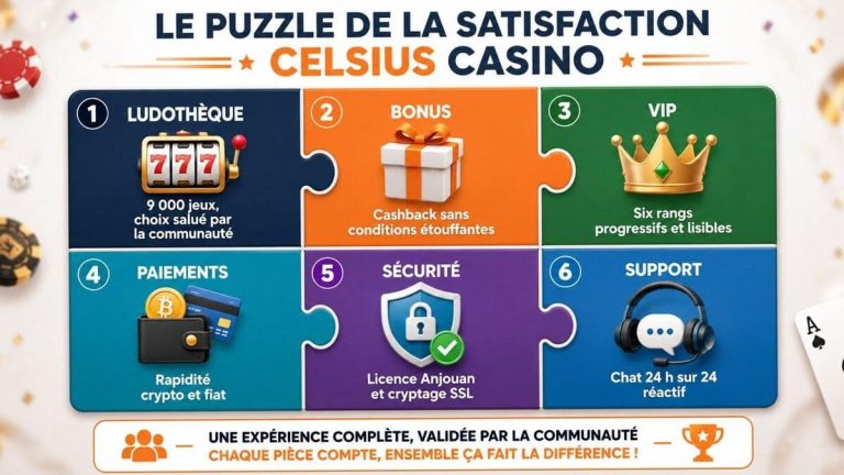 puzzle satisfaction Celsius Casino
